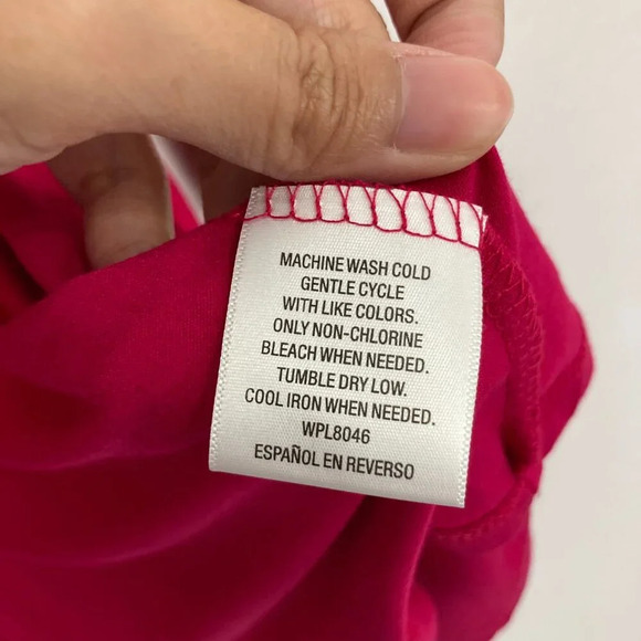 Charter Club Pink Red Soft Stretch Lightweight Knit 3/4 Sleeve Open Front Top 2X - Picture 7 of 10